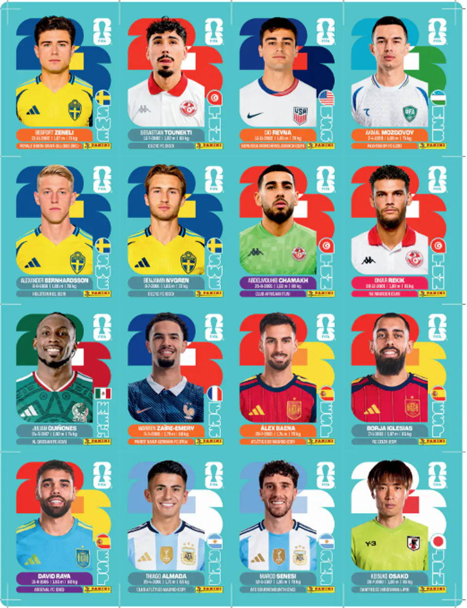 Kit Atualização Copa 2026 PDF para Imprimir | Novas Figurinhas da Copa do Mundo 2026 12