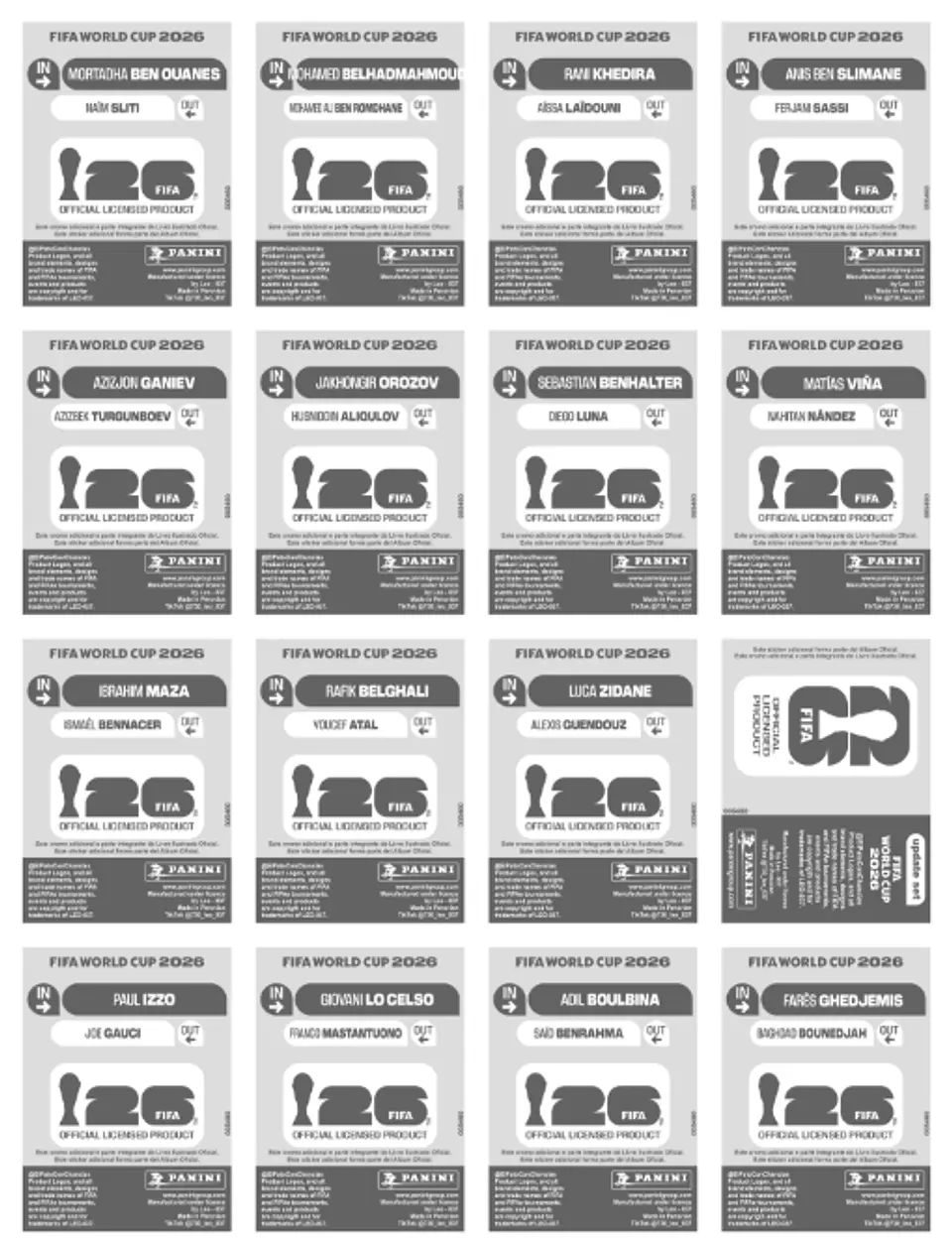 Kit Atualização Copa 2026 PDF para Imprimir | Novas Figurinhas da Copa do Mundo 2026 16