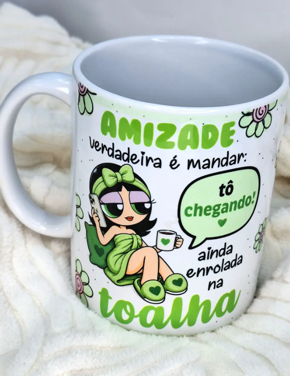 3 Artes para Caneca Amizade Verdadeira Meninas Super Poderosas Arquivo em Png 4