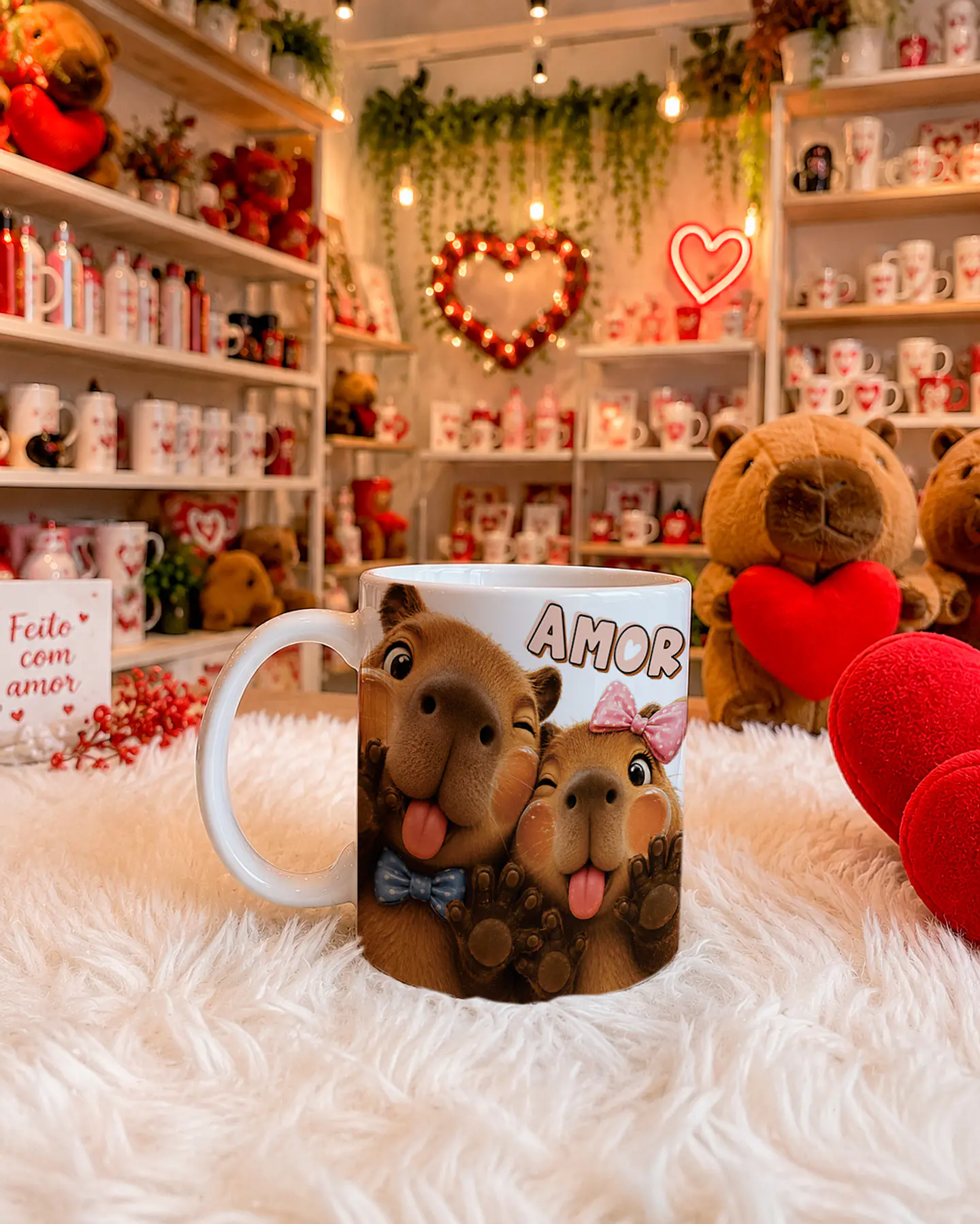 6 Artes para Caneca Dia dos Namorados Capivara Caplove Arquivo em Jpg 4