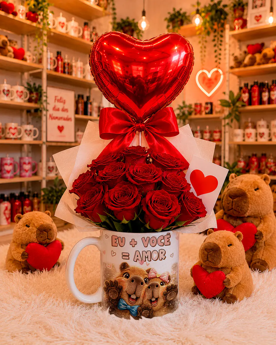 6 Artes para Caneca Dia dos Namorados Capivara Caplove Arquivo em Jpg 5
