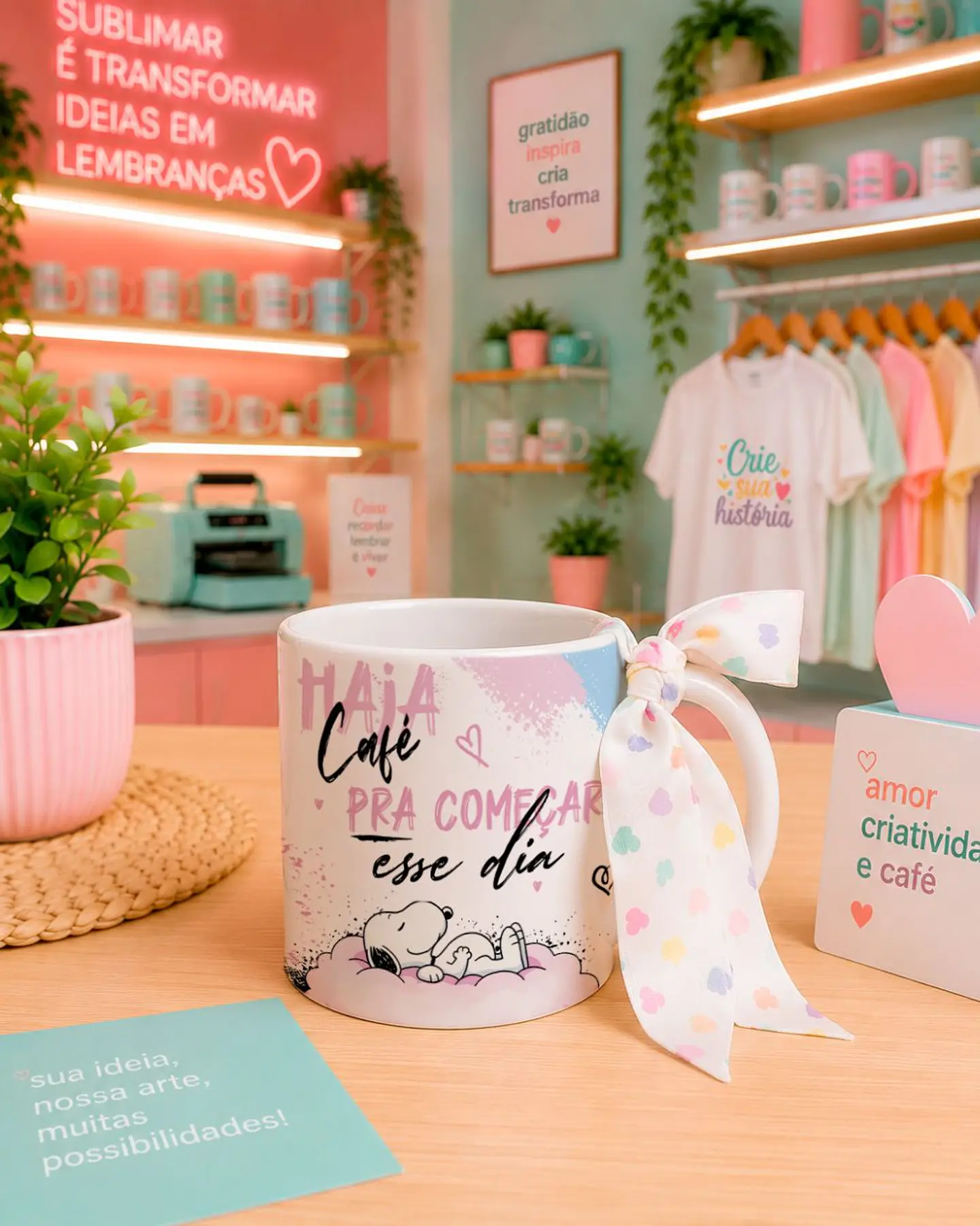8 Artes para Caneca e Xicará Haja Café SNOOPY Arquivo em Jpg 5