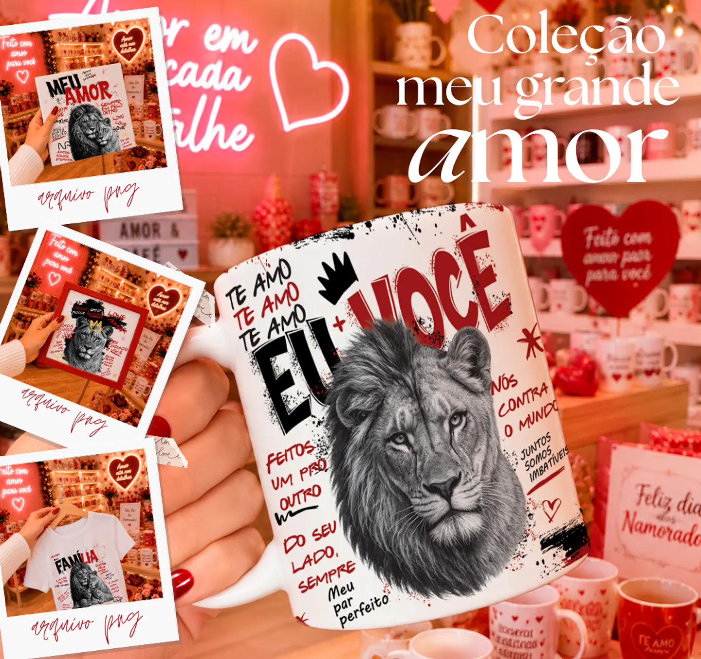 11 Artes para Caneca Dia dos Namorados Arquivo Editável  1