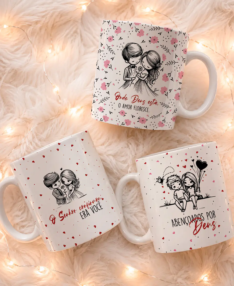 11 Artes para Caneca Dia dos Namorados Arquivo Editável  2