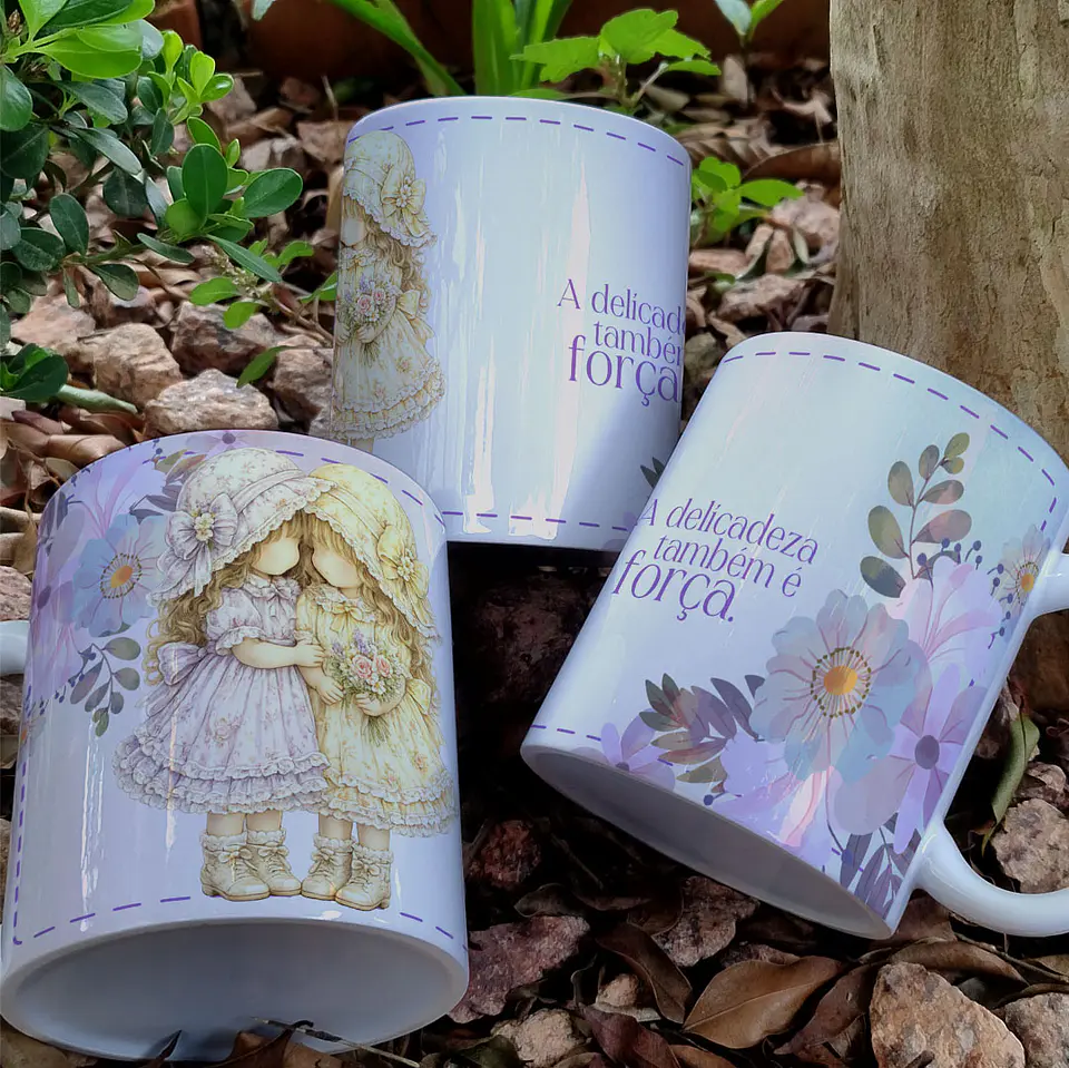12 Artes para Caneca Papel De Cartas Vintage Arquivo em Jpg  7