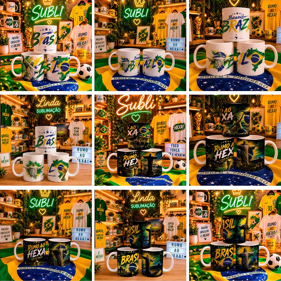 17 Artes para Caneca Copa do Mundo 2026 Arquivo em Jpg  2