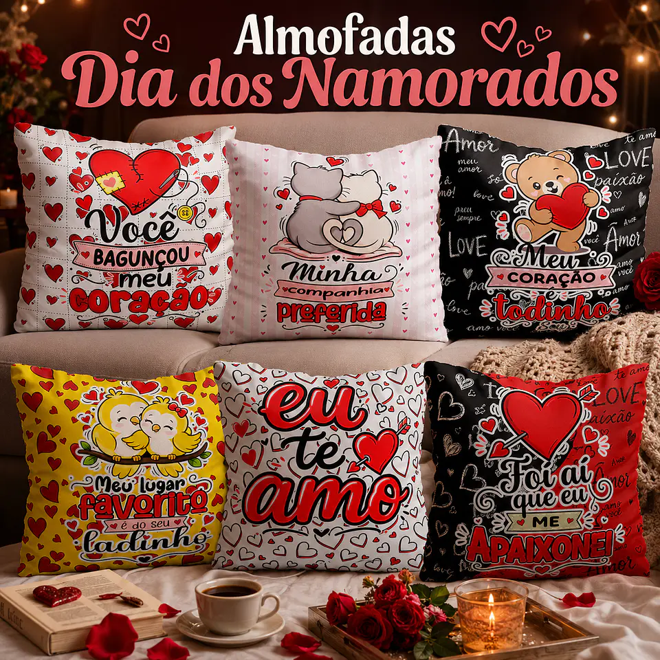34 Artes para Caneca Almofada e Camisa Dia dos Namorados Arquivo Editável 3