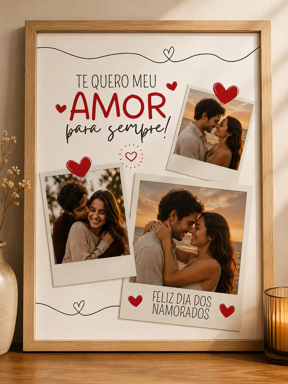 70 Artes para Quadro Casal Dia dos Namorados Arquivo Editável 1