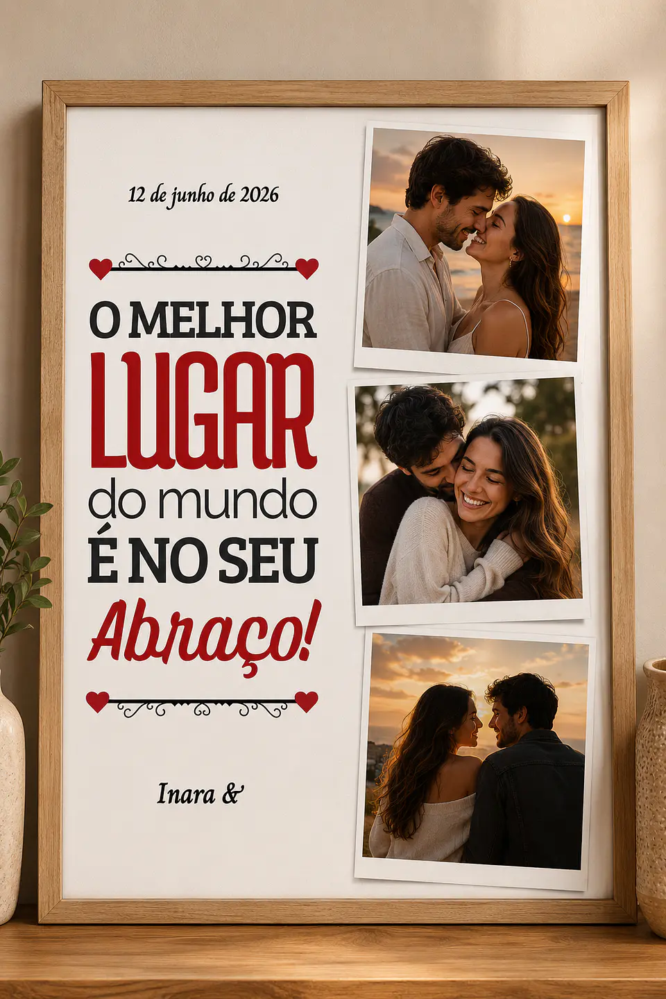 70 Artes para Quadro Casal Dia dos Namorados Arquivo Editável 6