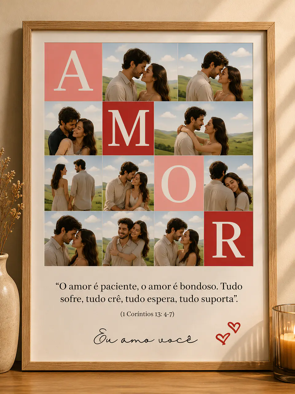 70 Artes para Quadro Casal Dia dos Namorados Arquivo Editável 8