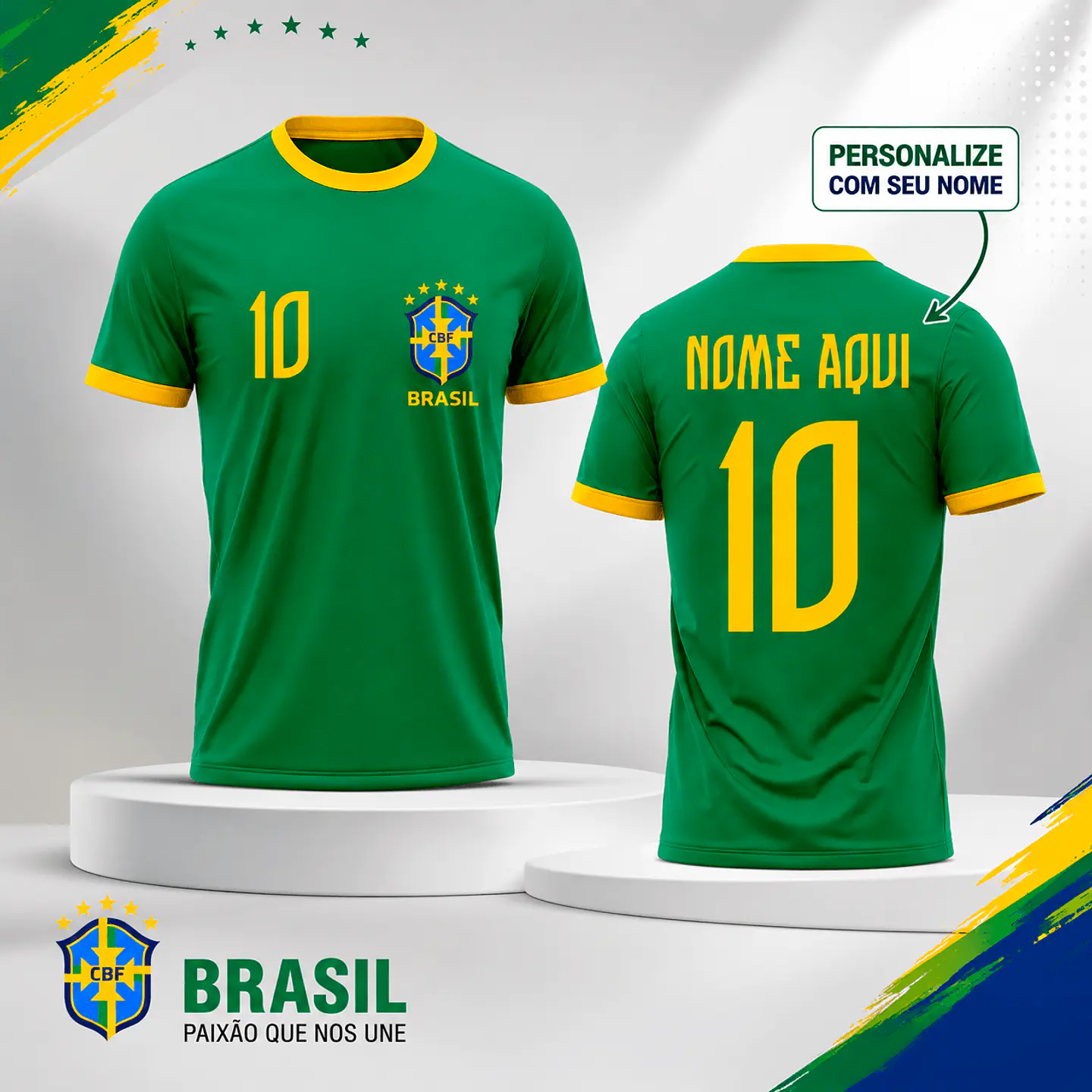 Arte para Camiseta Brasil 2026 Arquivo Editável 2