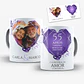 Arte para Caneca Bodas de Ametista 55 Anos de Casamentos Arquivo Editável - Thumbnail 1