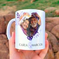 Arte para Caneca Bodas de Ametista 55 Anos de Casamentos Arquivo Editável - Thumbnail 3