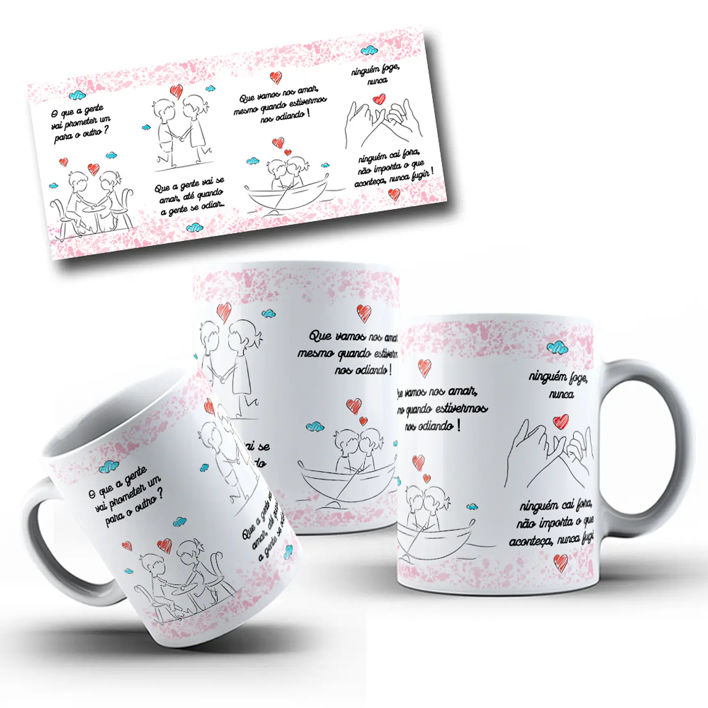 2 Artes para Caneca O Que A Gente Prometer um para o outro Arquivo em Jpg 1