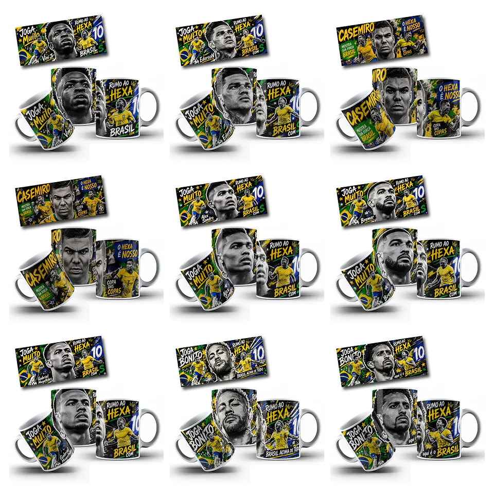 62 Artes para Caneca Copa Street Urbano Brasil Copa do Mundo Arquivo em Jpg 6