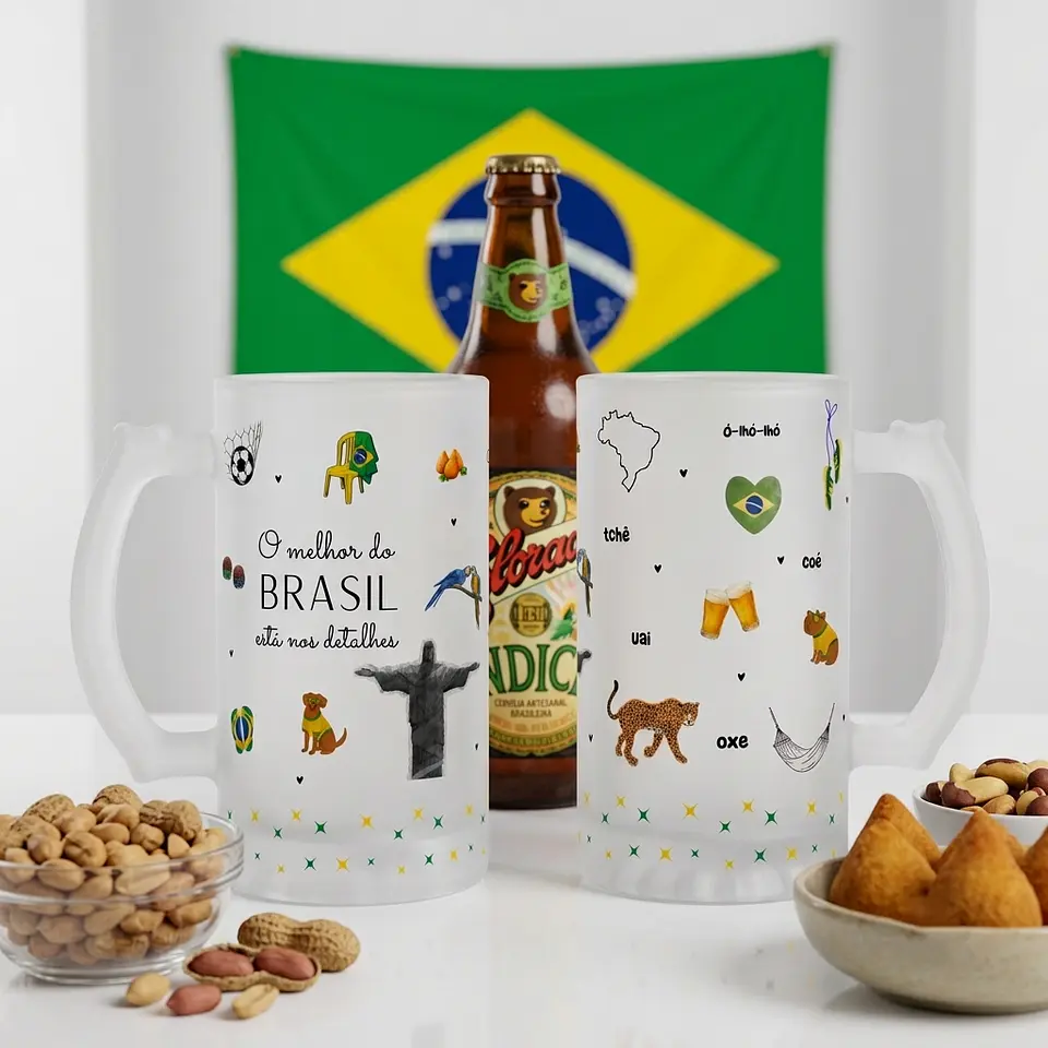 7 Artes para Caneca Brasil Copa do Mundo Arquivo Editável  2