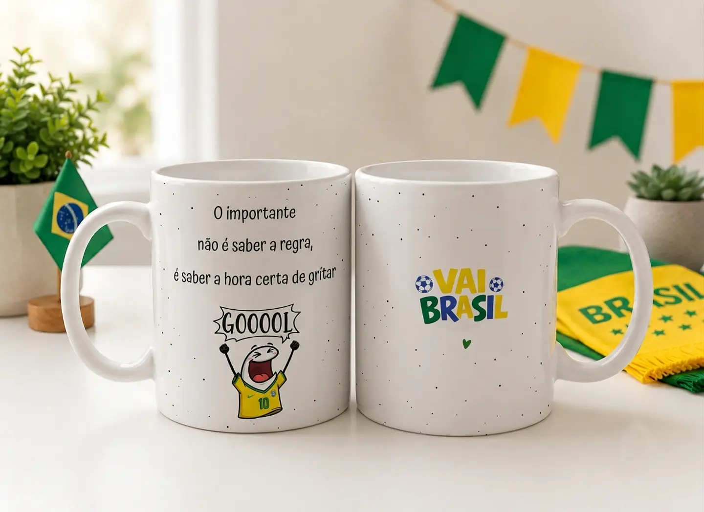 7 Artes para Caneca Brasil Copa do Mundo Arquivo Editável  3