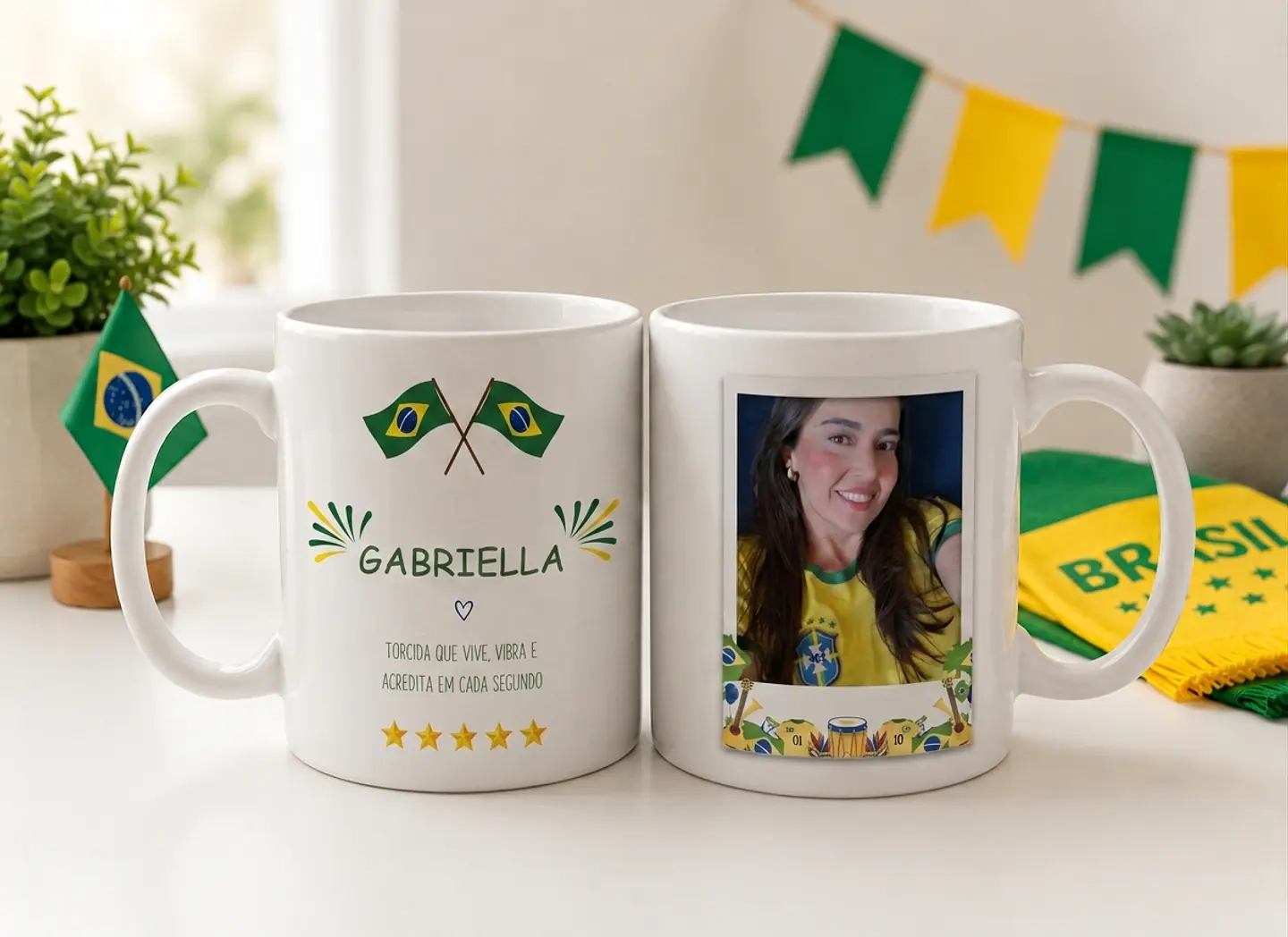 7 Artes para Caneca Brasil Copa do Mundo Arquivo Editável  7
