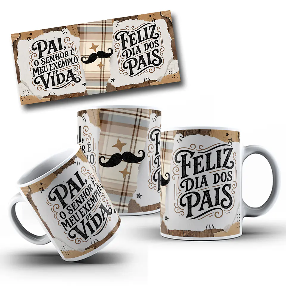 8 Artes para Caneca Dia dos Pais Arquivo em Png 6