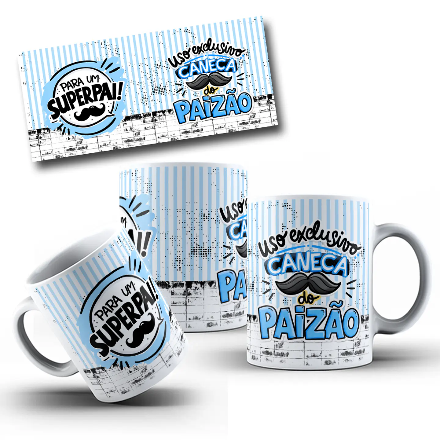 8 Artes para Caneca Dia dos Pais Arquivo em Png 7