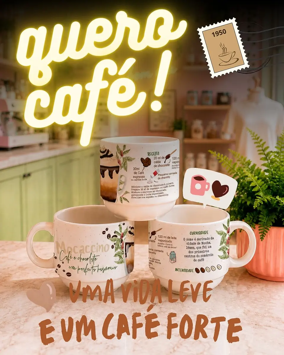 16 Artes para Xícara Coffe Lovers Arquivo Editável  2
