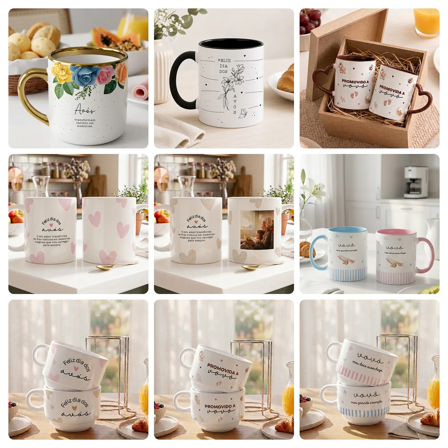 17 Artes para Caneca Dia dos Avós Arquivo Editável 8