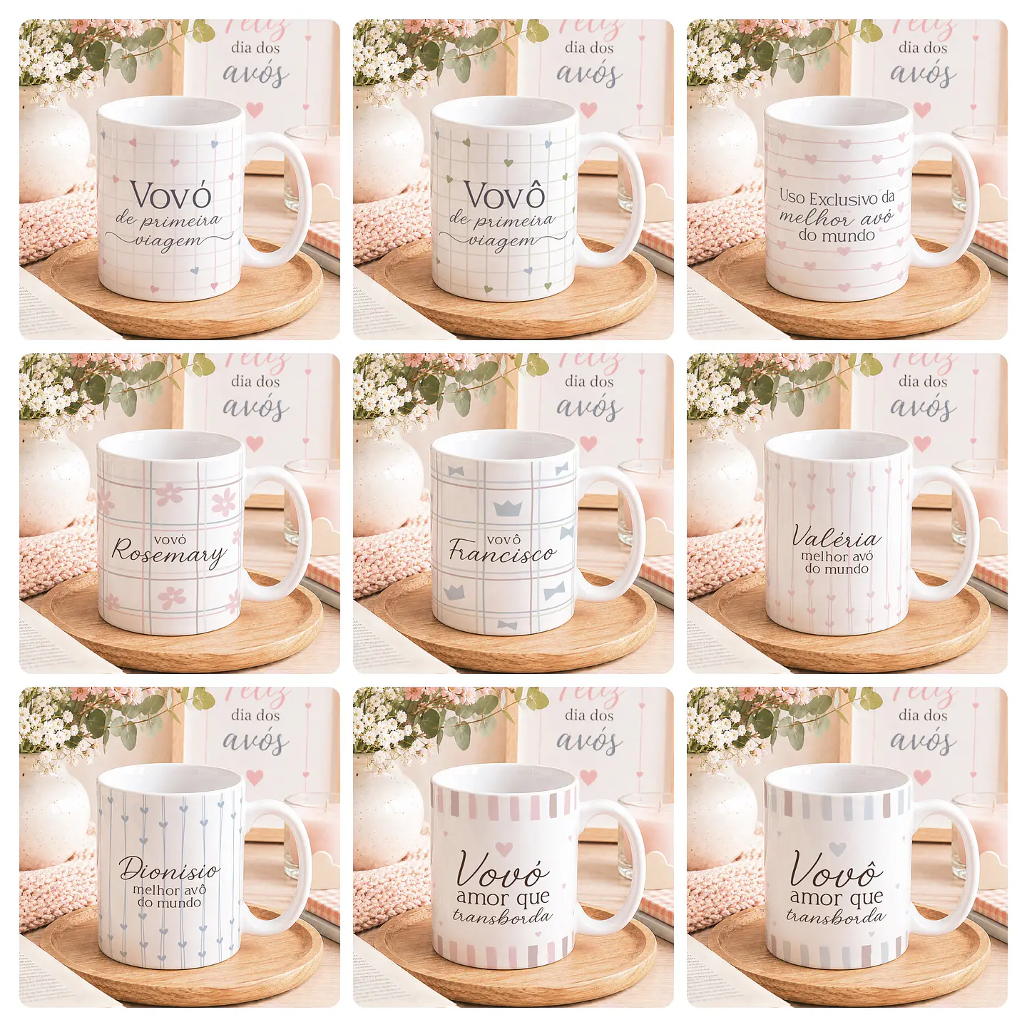 19 Artes para Caneca Dia dos Avós Arquivo Editável 1