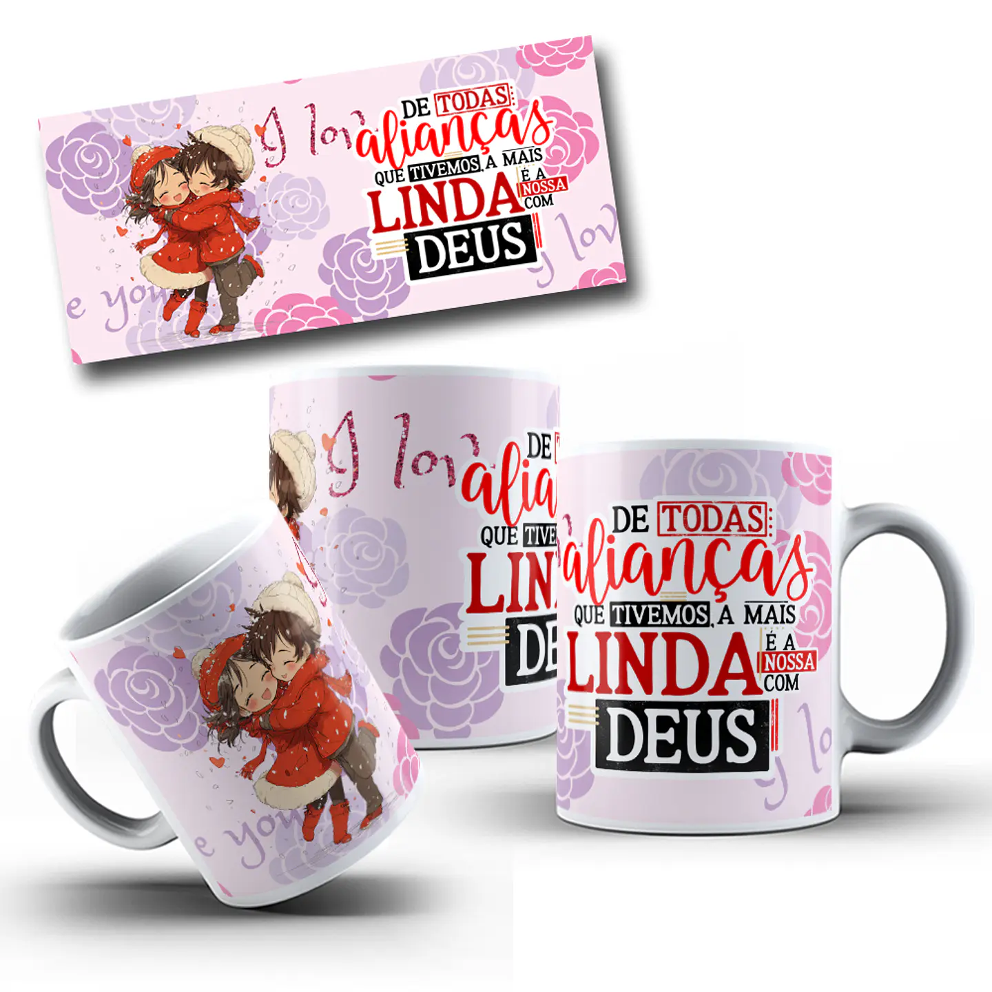 25 Artes para Caneca Dia dos Namorados Arquivo em Png  2