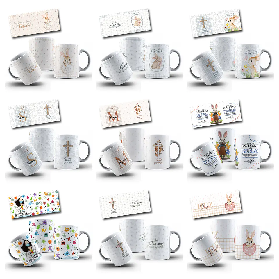 100 Artes para Caneca com Temas diversos Arquivo Editável 5