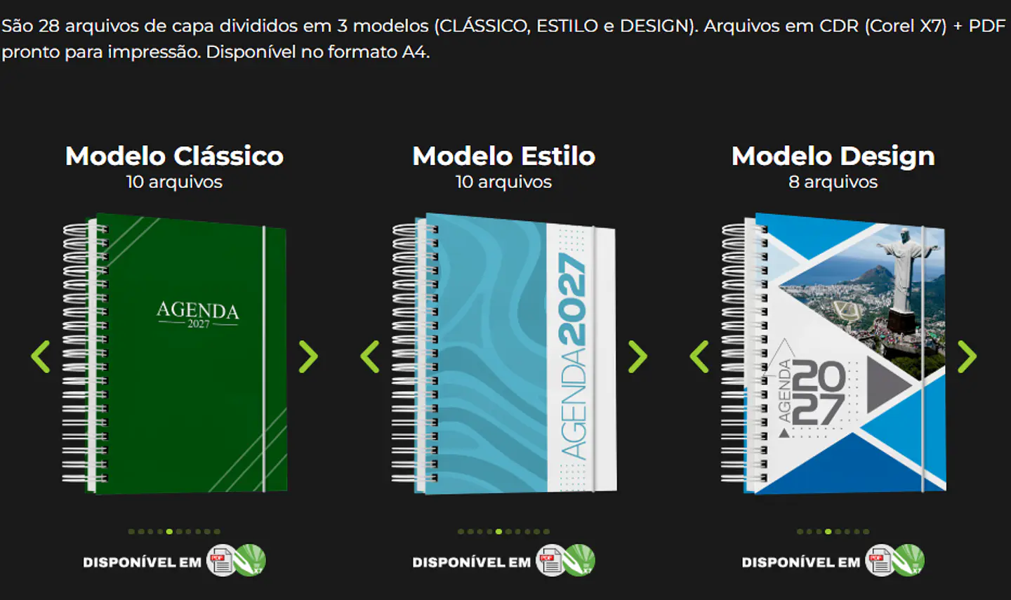 Arquivo Agenda Comercial 2027 Arquivo Editável 3