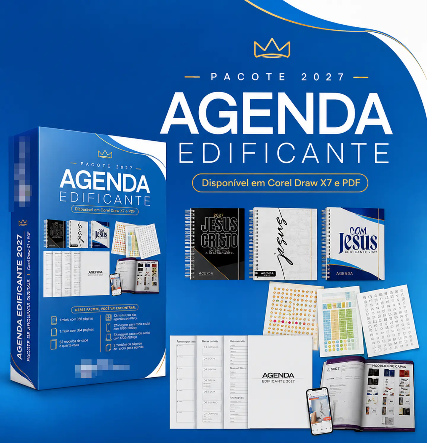 Arquivo Encadernação Agenda Edificante Religião Gospel Arquivo Editável  1