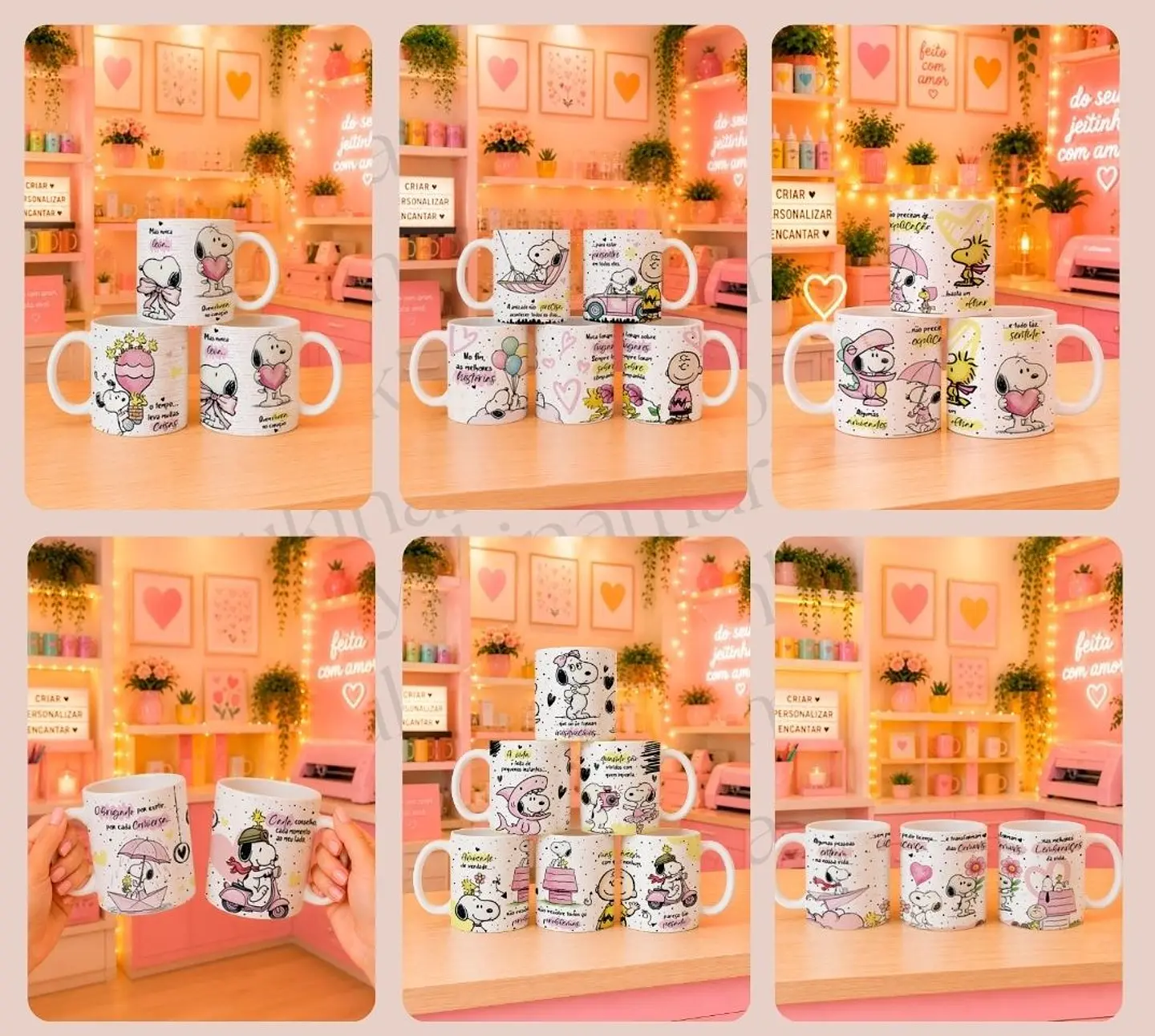 8 Artes para Caneca Laços de Afeto Snoop Arquivo Editável  2