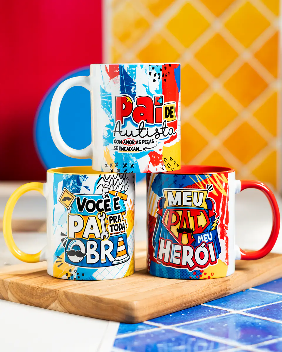 15 Artes para Caneca Meu Pai meu Herói Dia dos Pais Arquivo em Png  1