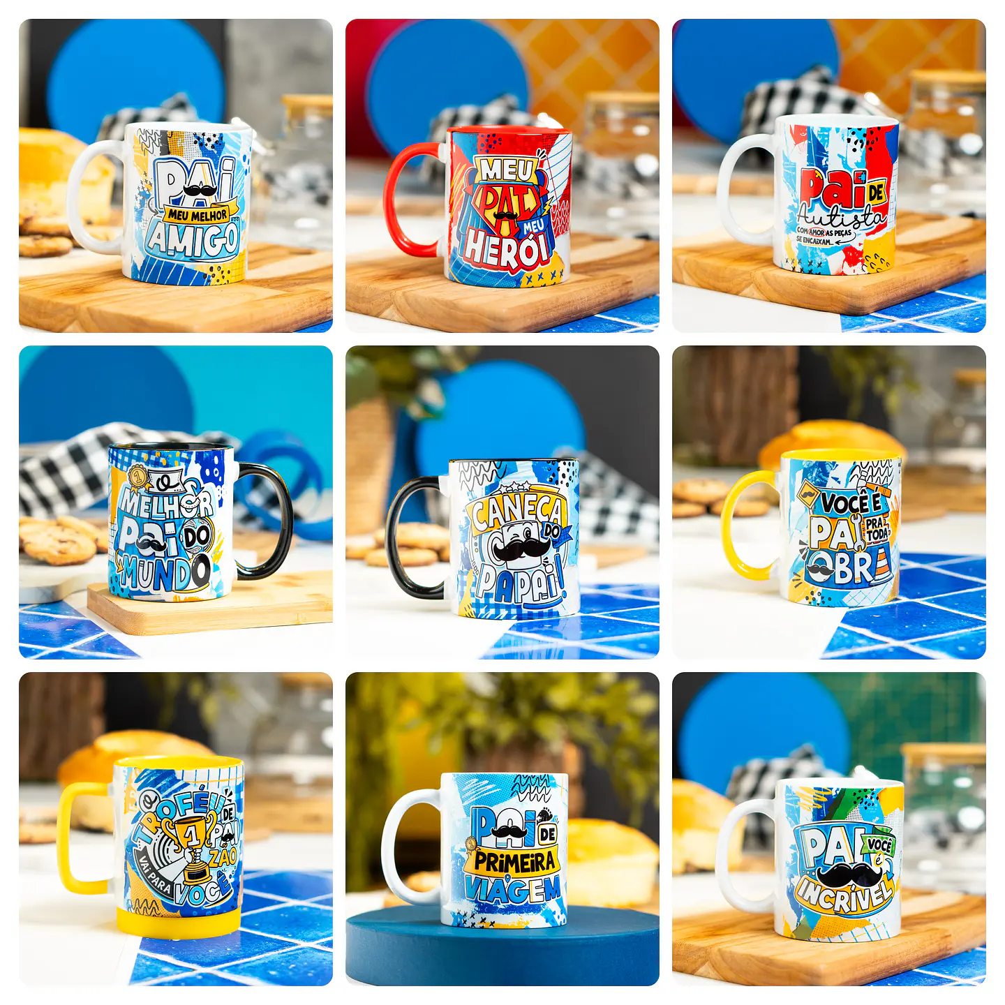 15 Artes para Caneca Meu Pai meu Herói Dia dos Pais Arquivo em Png  3