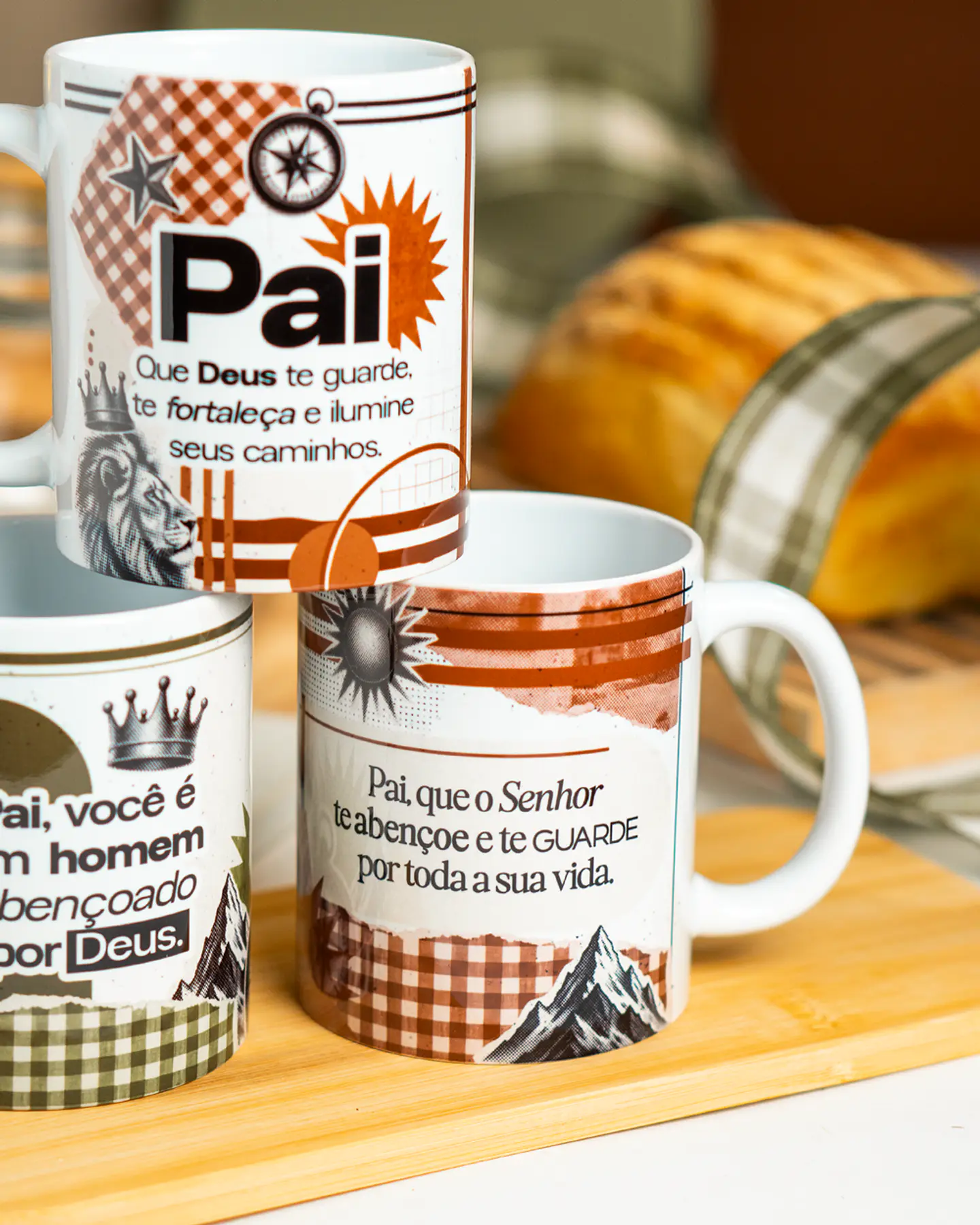 15 Artes para Caneca Pai é Benção Dia dos Pais Arquivo em Png 1