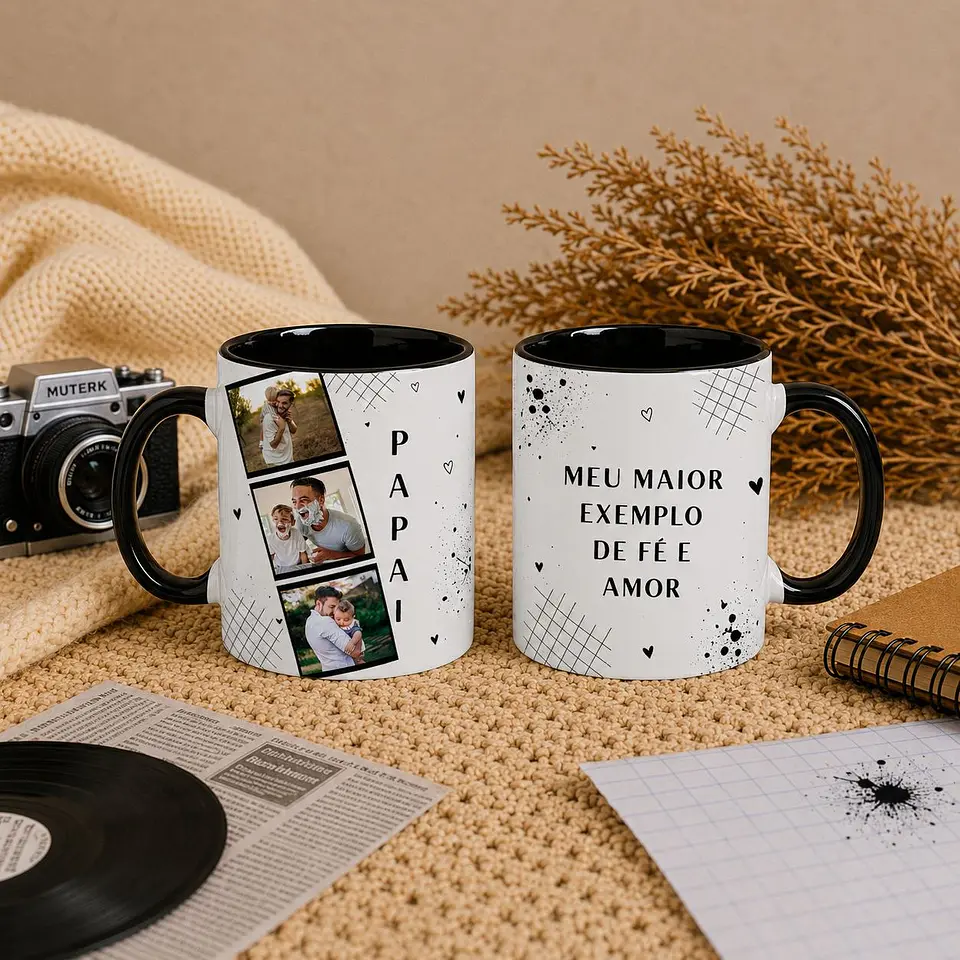 6 Artes para Caneca Dia dos Pais Arquivo Editável  3
