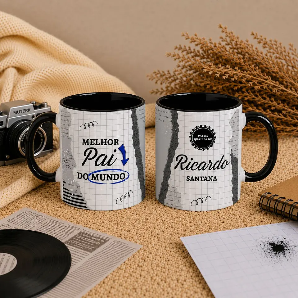 10 Artes para Caneca Dia dos Pais Meu Querido Pai Arquivo Editável  1