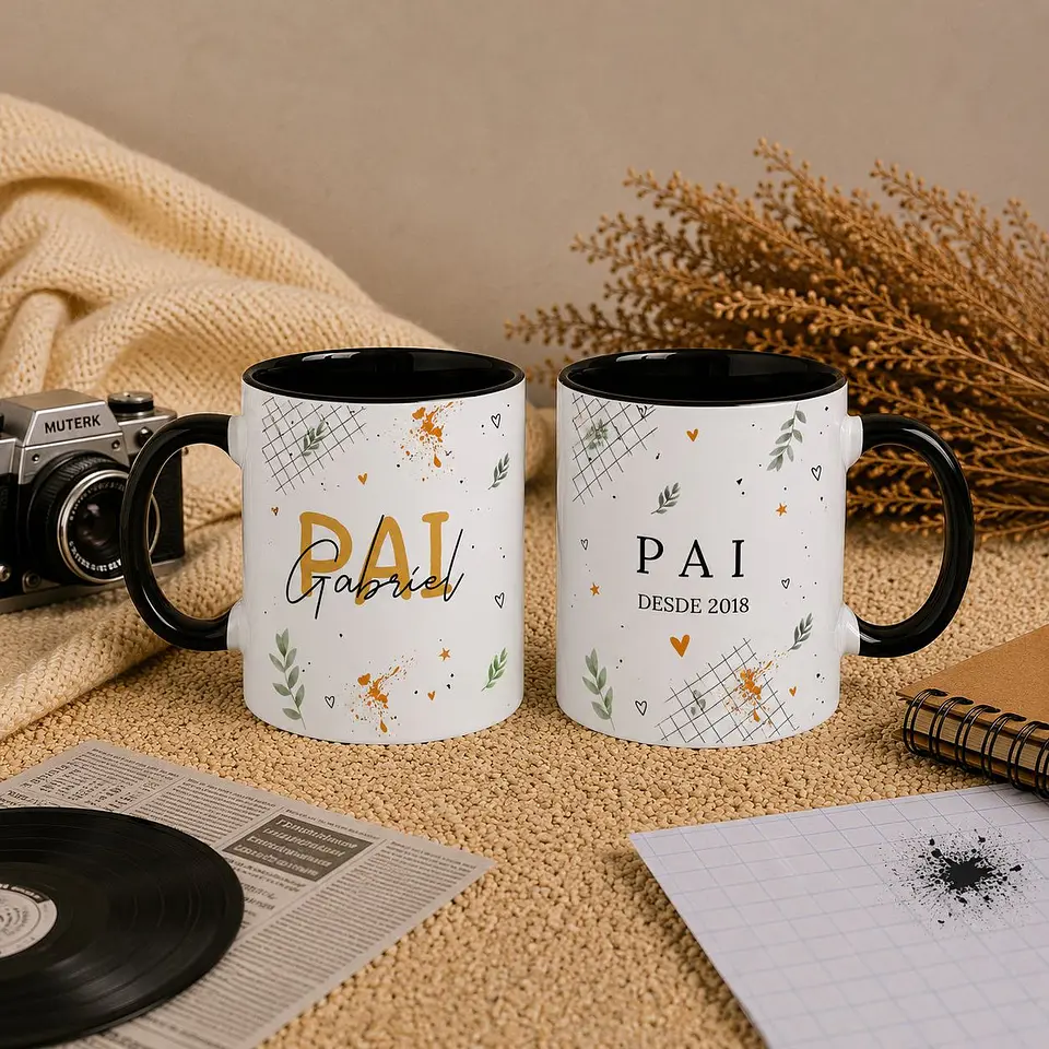 10 Artes para Caneca Dia dos Pais Meu Querido Pai Arquivo Editável  4