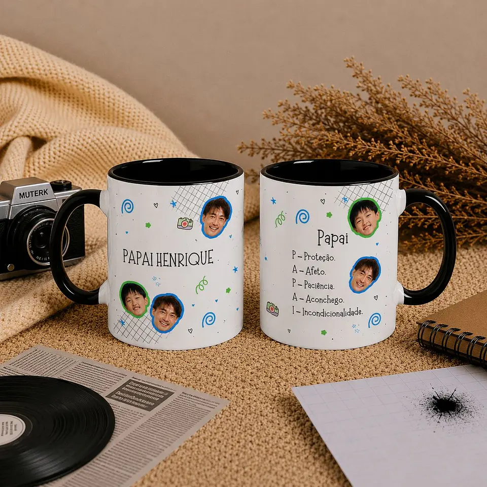 10 Artes para Caneca Dia dos Pais Meu Querido Pai Arquivo Editável  8
