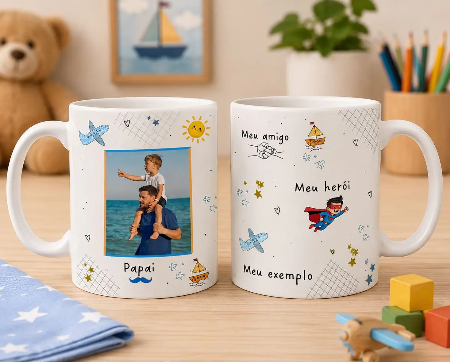 10 Artes para Caneca Dia dos Pais Meu Querido Pai Arquivo Editável  10