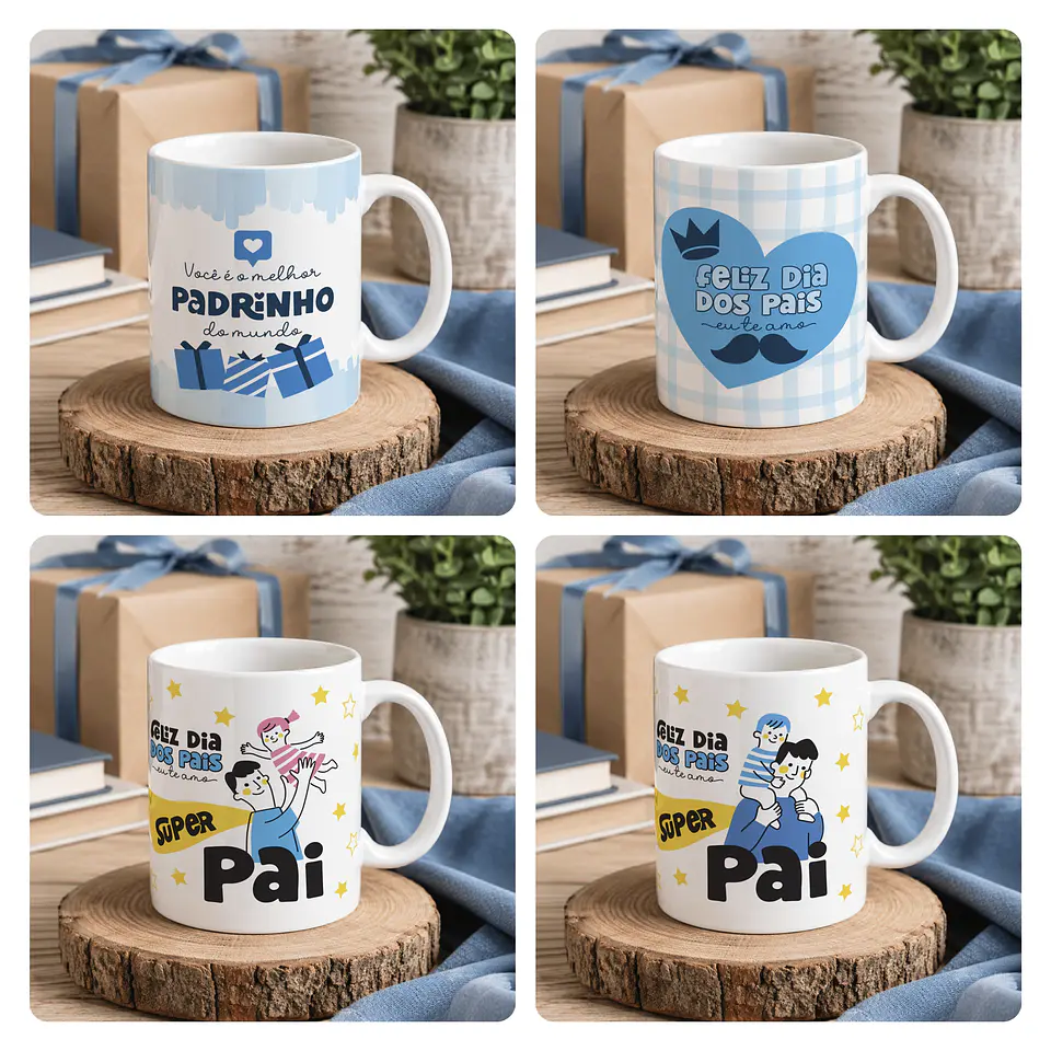 15 Artes para Caneca Dia dos Pais Arquivo Editável  2