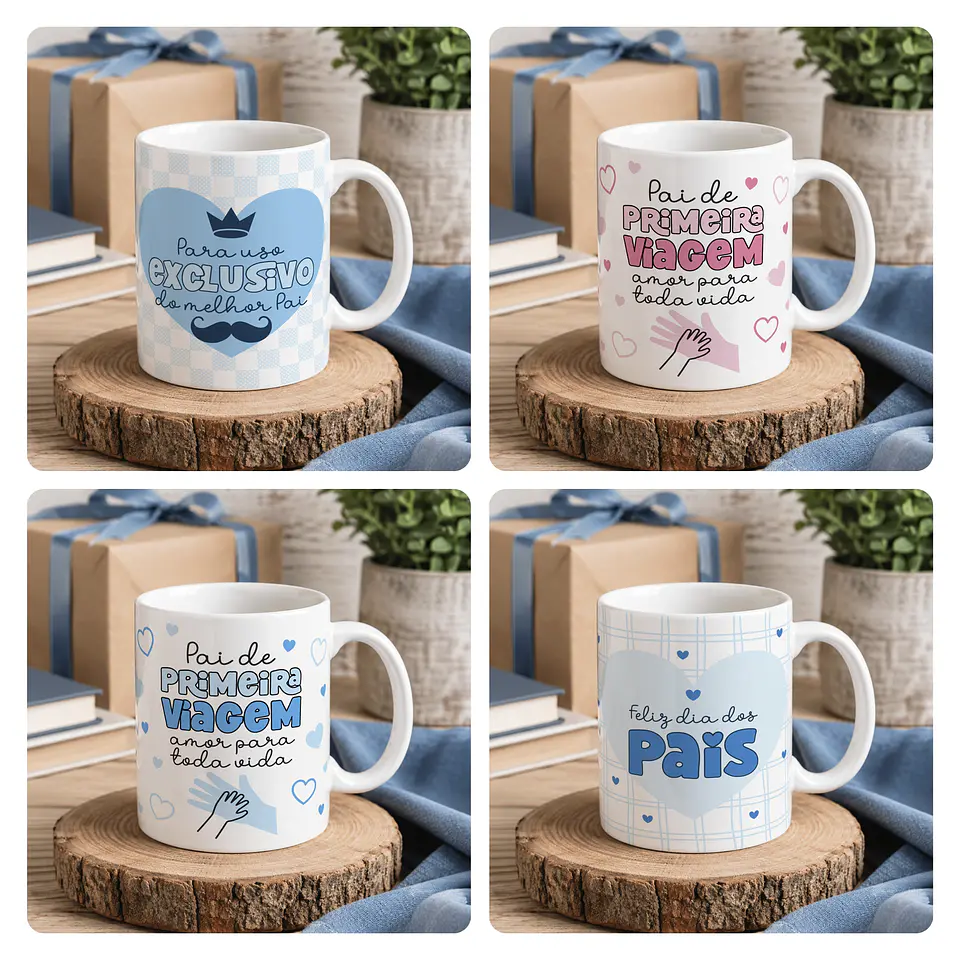 15 Artes para Caneca Dia dos Pais Arquivo Editável  3