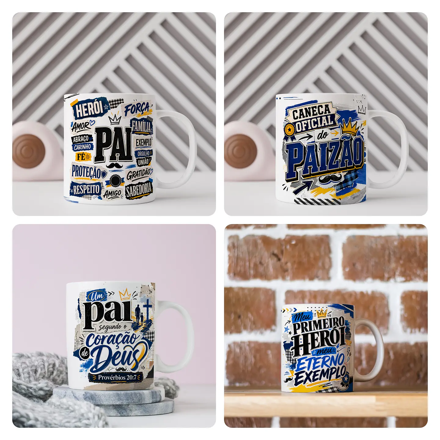 41 Artes para Caneca e Azulejo Dia Dos Pais Arquivo Editável  4