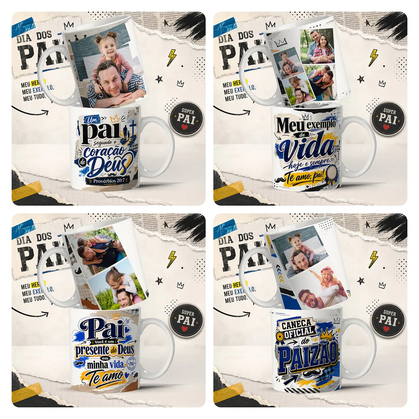41 Artes para Caneca e Azulejo Dia Dos Pais Arquivo Editável  7