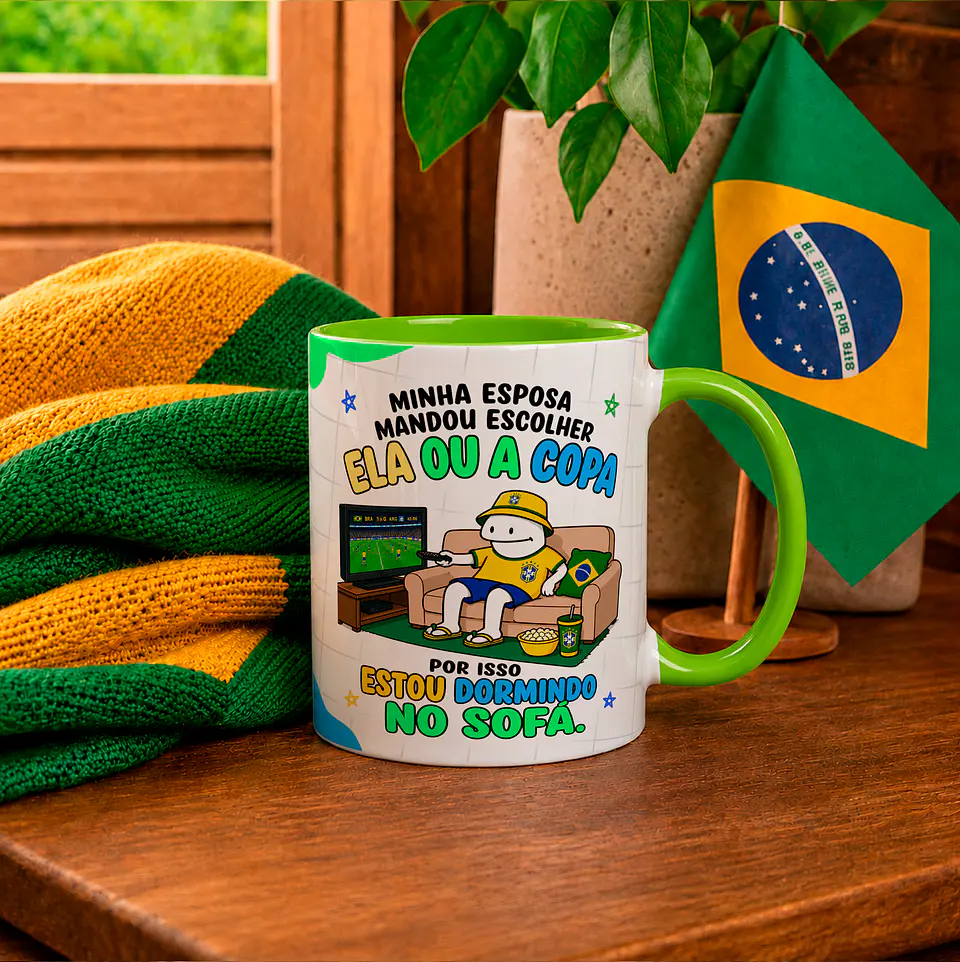 12 Artes para Caneca Flork Copa Brasil Arquivo em Png 2