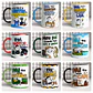 20 Artes para Caneca Dia dos Pai Flork Divertido Arquivo em Png - Thumbnail 2