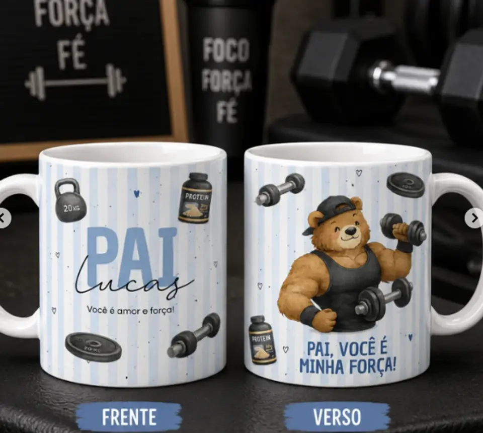 24 Artes para Caneca Dia dos Pais Minimalista Arquivo editável 2