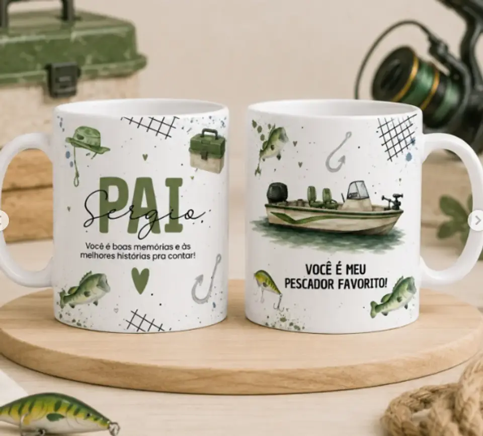 24 Artes para Caneca Dia dos Pais Minimalista Arquivo editável 3
