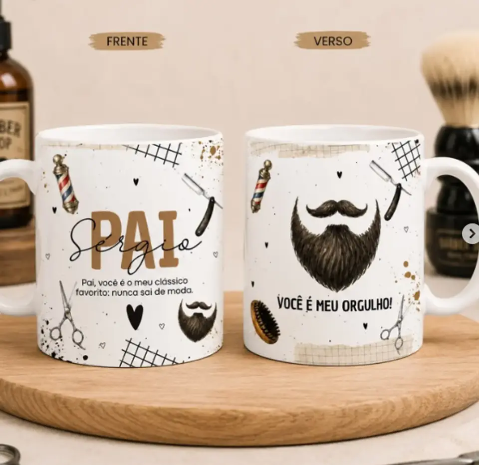 24 Artes para Caneca Dia dos Pais Minimalista Arquivo editável 5