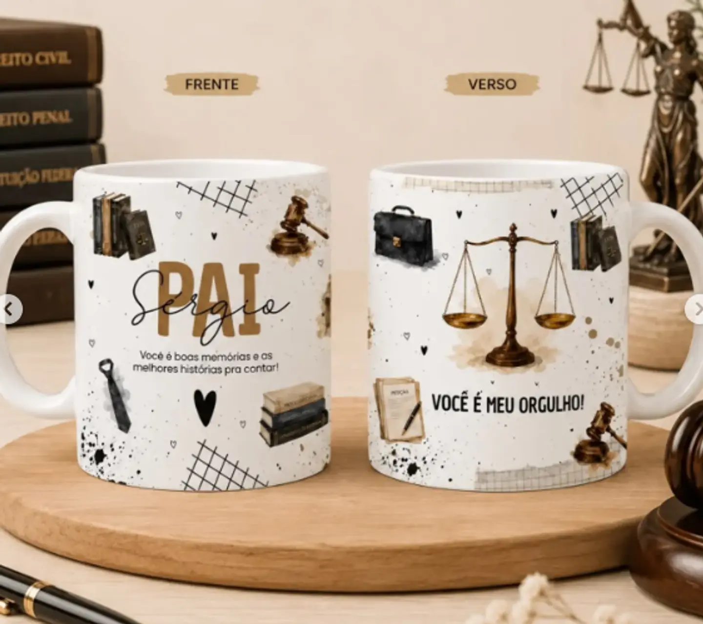 24 Artes para Caneca Dia dos Pais Minimalista Arquivo editável 7